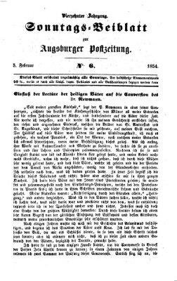 Augsburger Postzeitung. Sonntags-Beiblatt (Augsburger Postzeitung) Sonntag 5. Februar 1854