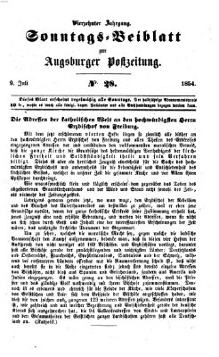 Augsburger Postzeitung. Sonntags-Beiblatt (Augsburger Postzeitung) Sonntag 9. Juli 1854