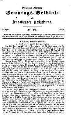 Augsburger Postzeitung. Sonntags-Beiblatt (Augsburger Postzeitung) Sonntag 17. April 1853