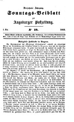 Augsburger Postzeitung. Sonntags-Beiblatt (Augsburger Postzeitung) Sonntag 8. Mai 1853