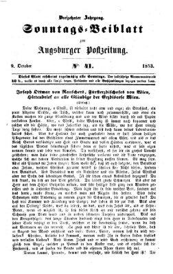 Augsburger Postzeitung. Sonntags-Beiblatt (Augsburger Postzeitung) Sonntag 9. Oktober 1853