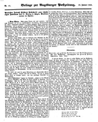 Augsburger Postzeitung Freitag 19. Januar 1855