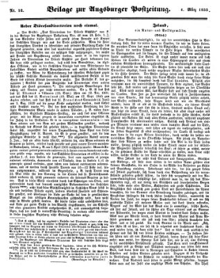 Augsburger Postzeitung Sonntag 4. März 1855