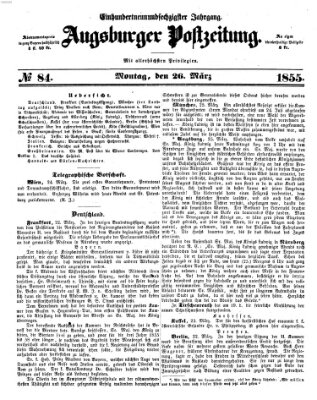 Augsburger Postzeitung Montag 26. März 1855