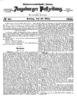 Augsburger Postzeitung Freitag 30. März 1855