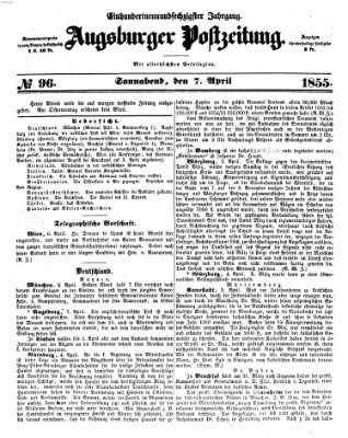 Augsburger Postzeitung Samstag 7. April 1855