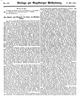 Augsburger Postzeitung Donnerstag 10. Mai 1855