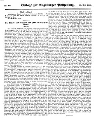 Augsburger Postzeitung Freitag 11. Mai 1855