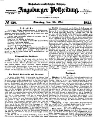 Augsburger Postzeitung Sonntag 20. Mai 1855