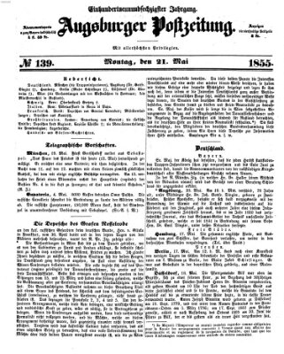 Augsburger Postzeitung Montag 21. Mai 1855