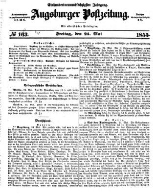 Augsburger Postzeitung Freitag 25. Mai 1855