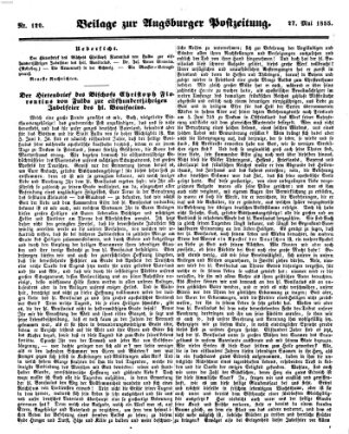 Augsburger Postzeitung Sonntag 27. Mai 1855