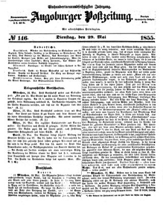 Augsburger Postzeitung Dienstag 29. Mai 1855