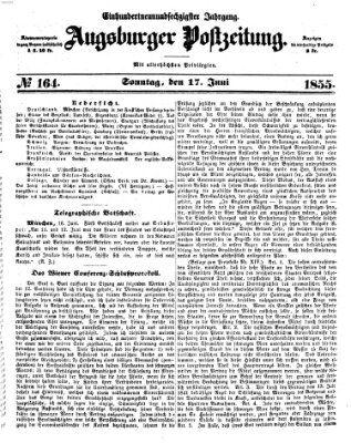 Augsburger Postzeitung Sonntag 17. Juni 1855