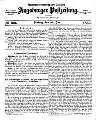 Augsburger Postzeitung Freitag 22. Juni 1855