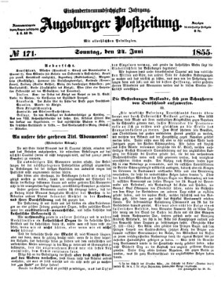 Augsburger Postzeitung Sonntag 24. Juni 1855