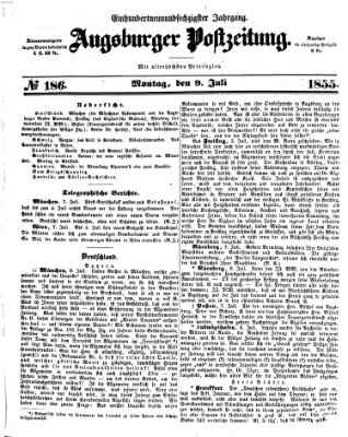 Augsburger Postzeitung Montag 9. Juli 1855