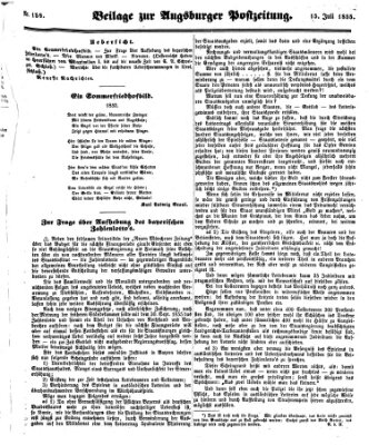 Augsburger Postzeitung Sonntag 15. Juli 1855