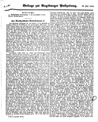 Augsburger Postzeitung Thursday 26. July 1855