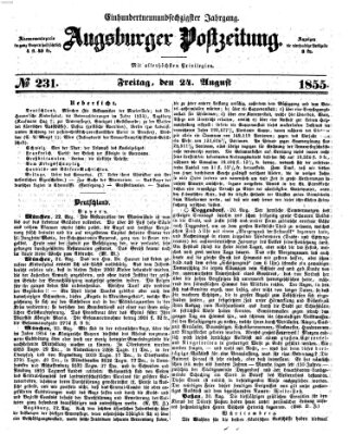 Augsburger Postzeitung Freitag 24. August 1855