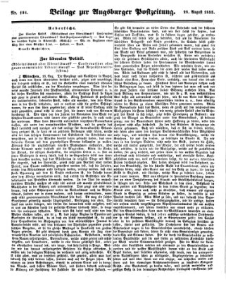 Augsburger Postzeitung Dienstag 28. August 1855