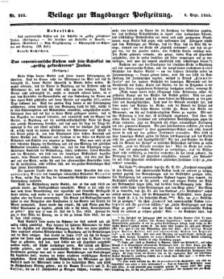 Augsburger Postzeitung Donnerstag 6. September 1855