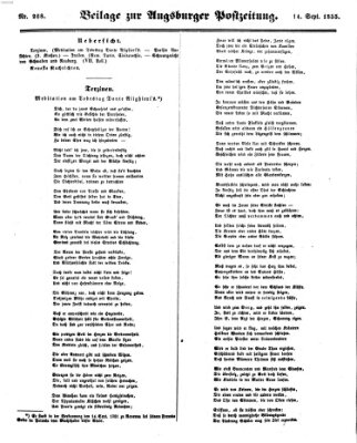 Augsburger Postzeitung Freitag 14. September 1855