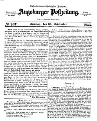 Augsburger Postzeitung Sonntag 30. September 1855