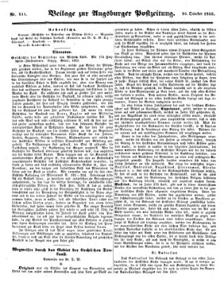 Augsburger Postzeitung Freitag 26. Oktober 1855