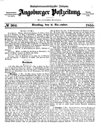 Augsburger Postzeitung Dienstag 6. November 1855