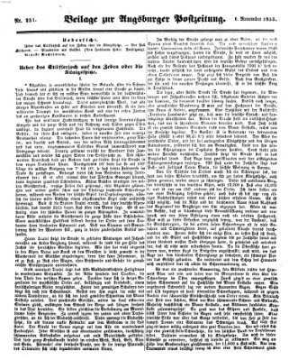 Augsburger Postzeitung Dienstag 6. November 1855