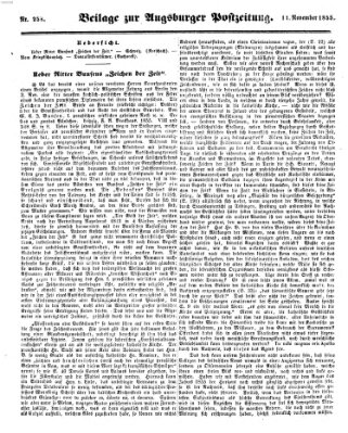 Augsburger Postzeitung Mittwoch 14. November 1855