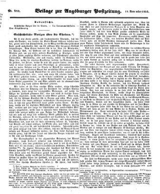 Augsburger Postzeitung Freitag 16. November 1855