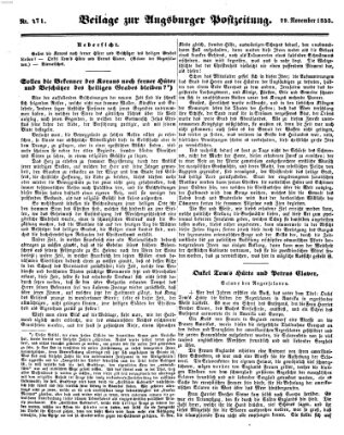 Augsburger Postzeitung Donnerstag 29. November 1855