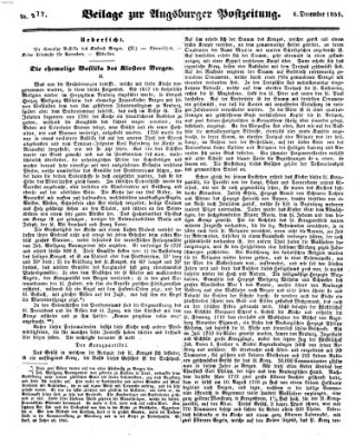 Augsburger Postzeitung Donnerstag 6. Dezember 1855