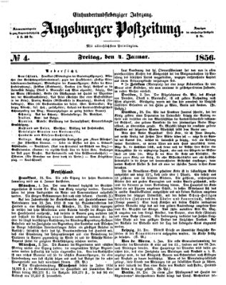 Augsburger Postzeitung Freitag 4. Januar 1856