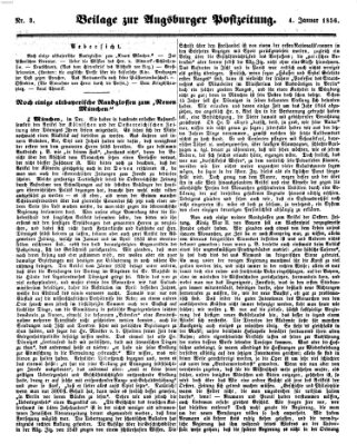 Augsburger Postzeitung Freitag 4. Januar 1856