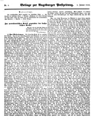 Augsburger Postzeitung Samstag 5. Januar 1856