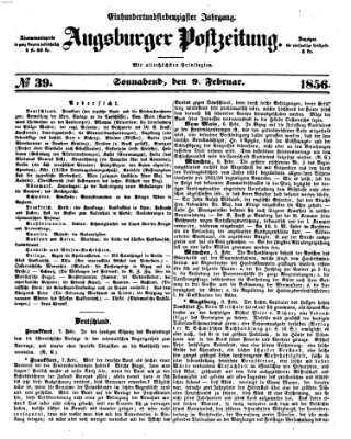 Augsburger Postzeitung Samstag 9. Februar 1856