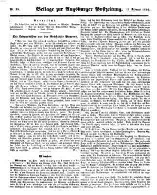 Augsburger Postzeitung Freitag 15. Februar 1856