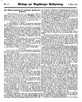 Augsburger Postzeitung Samstag 8. März 1856