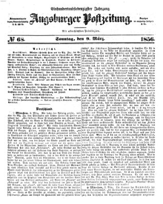 Augsburger Postzeitung Sonntag 9. März 1856