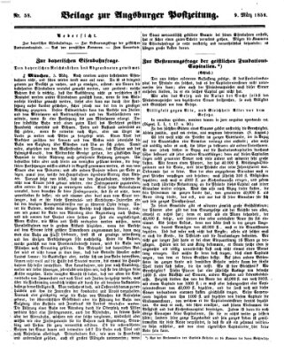 Augsburger Postzeitung Sonntag 9. März 1856