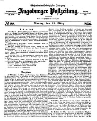 Augsburger Postzeitung Montag 31. März 1856