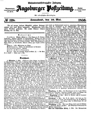 Augsburger Postzeitung Samstag 10. Mai 1856