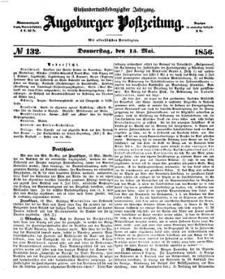 Augsburger Postzeitung Donnerstag 15. Mai 1856