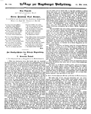 Augsburger Postzeitung Donnerstag 15. Mai 1856