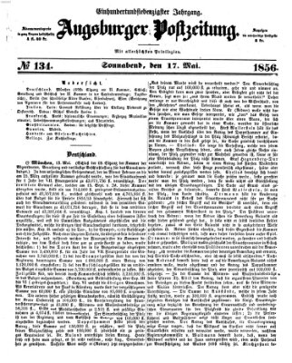 Augsburger Postzeitung Samstag 17. Mai 1856