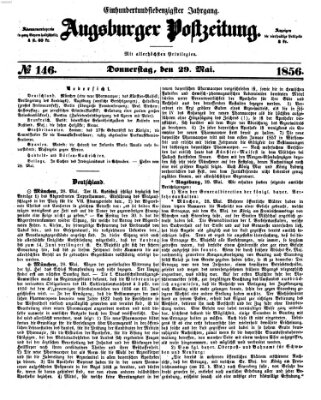 Augsburger Postzeitung Donnerstag 29. Mai 1856