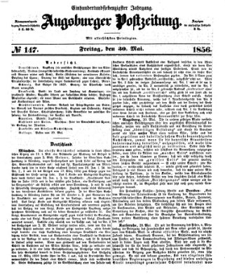 Augsburger Postzeitung Freitag 30. Mai 1856